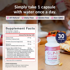 SkinnyFit GLP-1 Natural chicory inulin container for gut health.