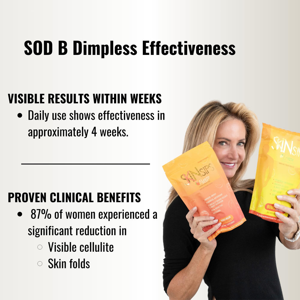 SkinSips lemon packets set emphasizing portability and freshness