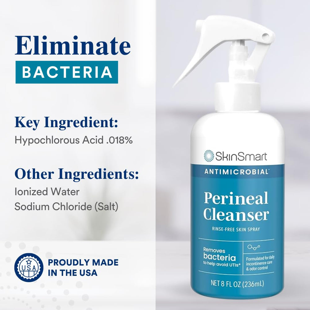 SkinSmart touch-free spray delivers rinse-free cleaning convenience