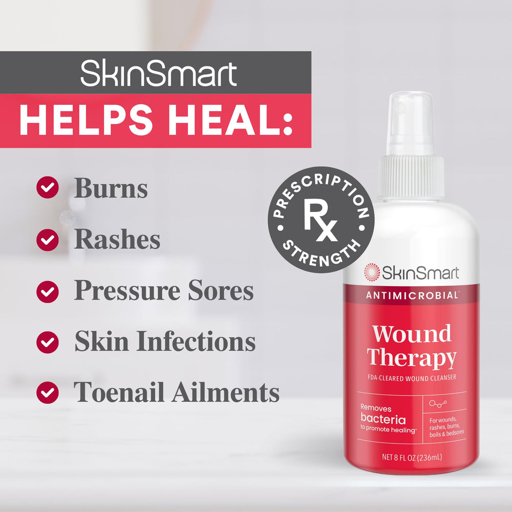 SkinSmart application on skin demonstrating convenient wound care use