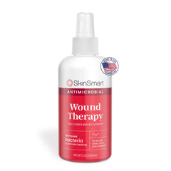 SkinSmart Antimicrobial wound therapy spray bottle for easy, on-the-go cleansing