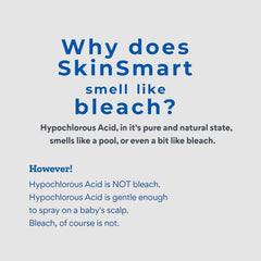 SkinSmart spray bottle mist showing precise, gentle application on skin