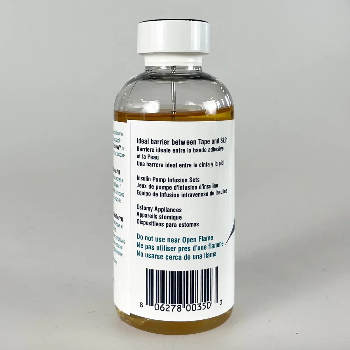 Skintac easy removal with alcohol for clean, gentle cleanup