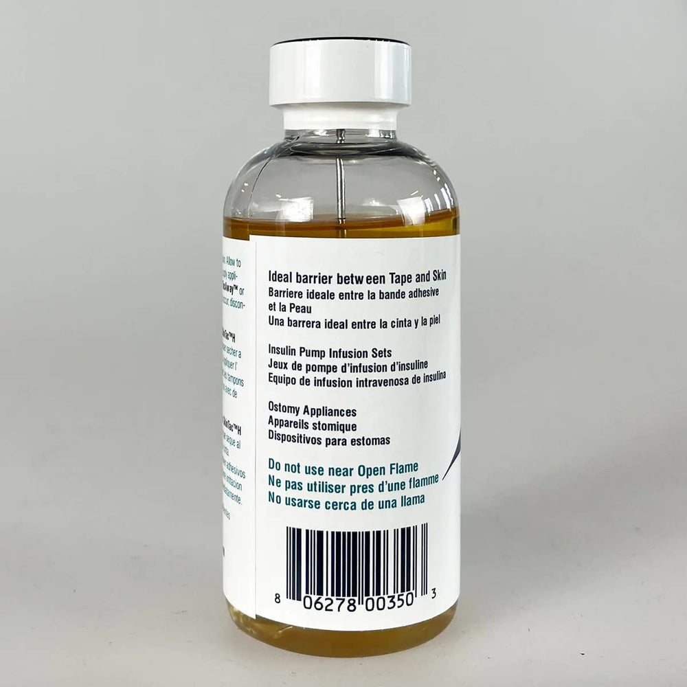 Skintac easy removal with alcohol for clean, gentle cleanup