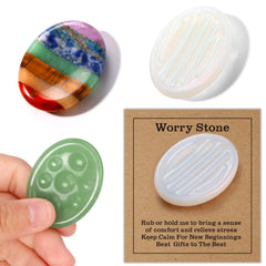 SKLENICE green aventurine thumb stone for calm focus and portable relief.
