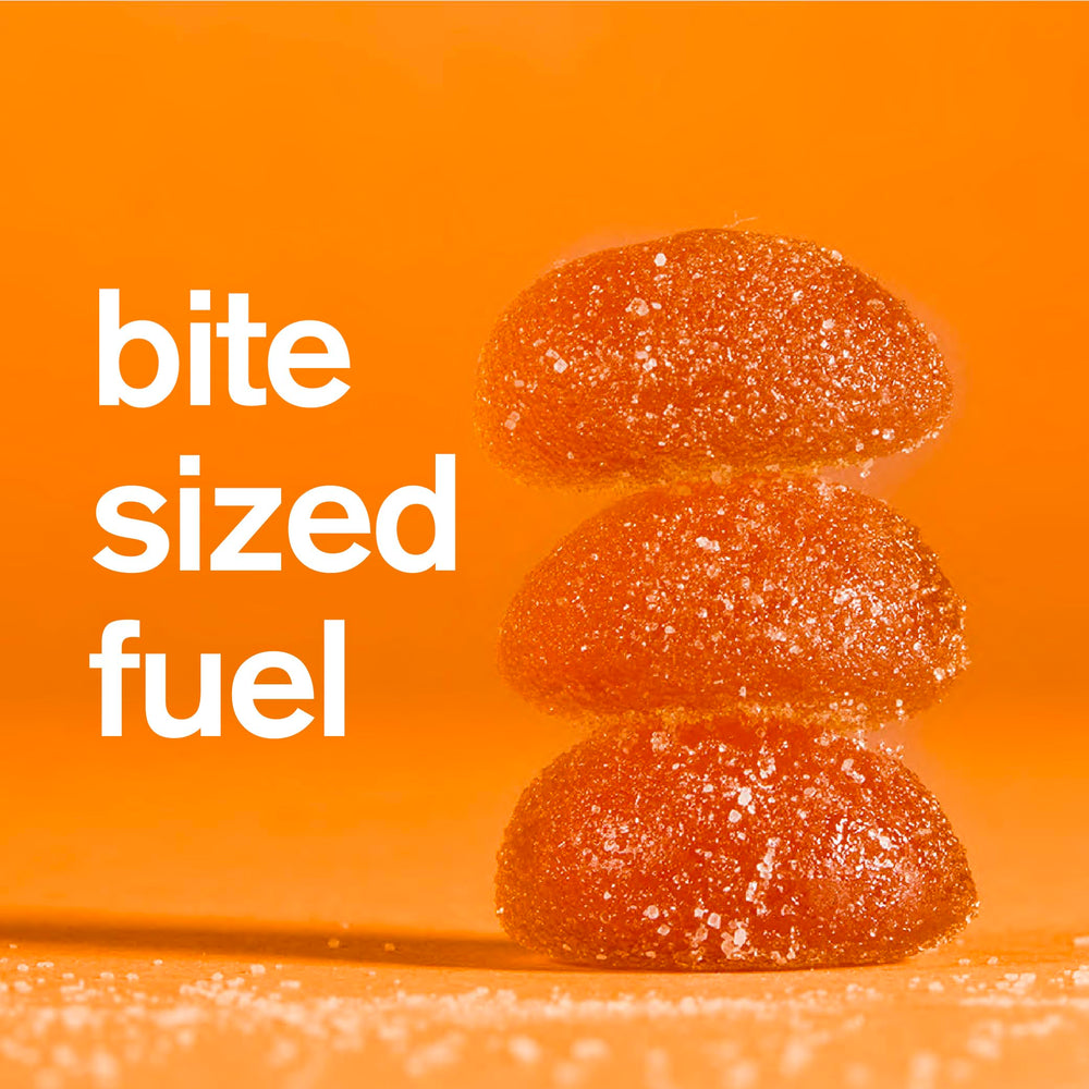 Skratch Labs Energy Chews 80 calories per serving on packaging