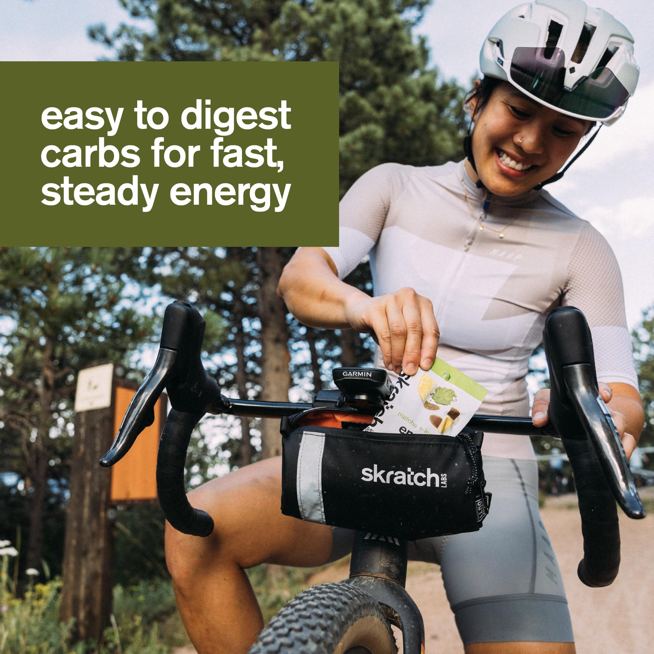 Skratch Labs Energy Chews lemon zest detail on the product.
