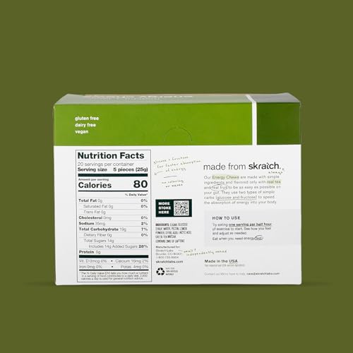 Skratch Labs Energy Chews pour routine, quick energy without gel mess.