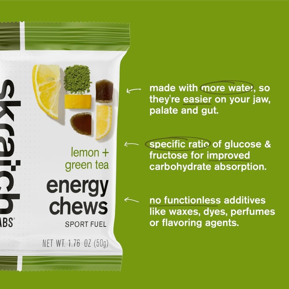 Skratch Labs Energy Chews made with real ingredients for athletes.
