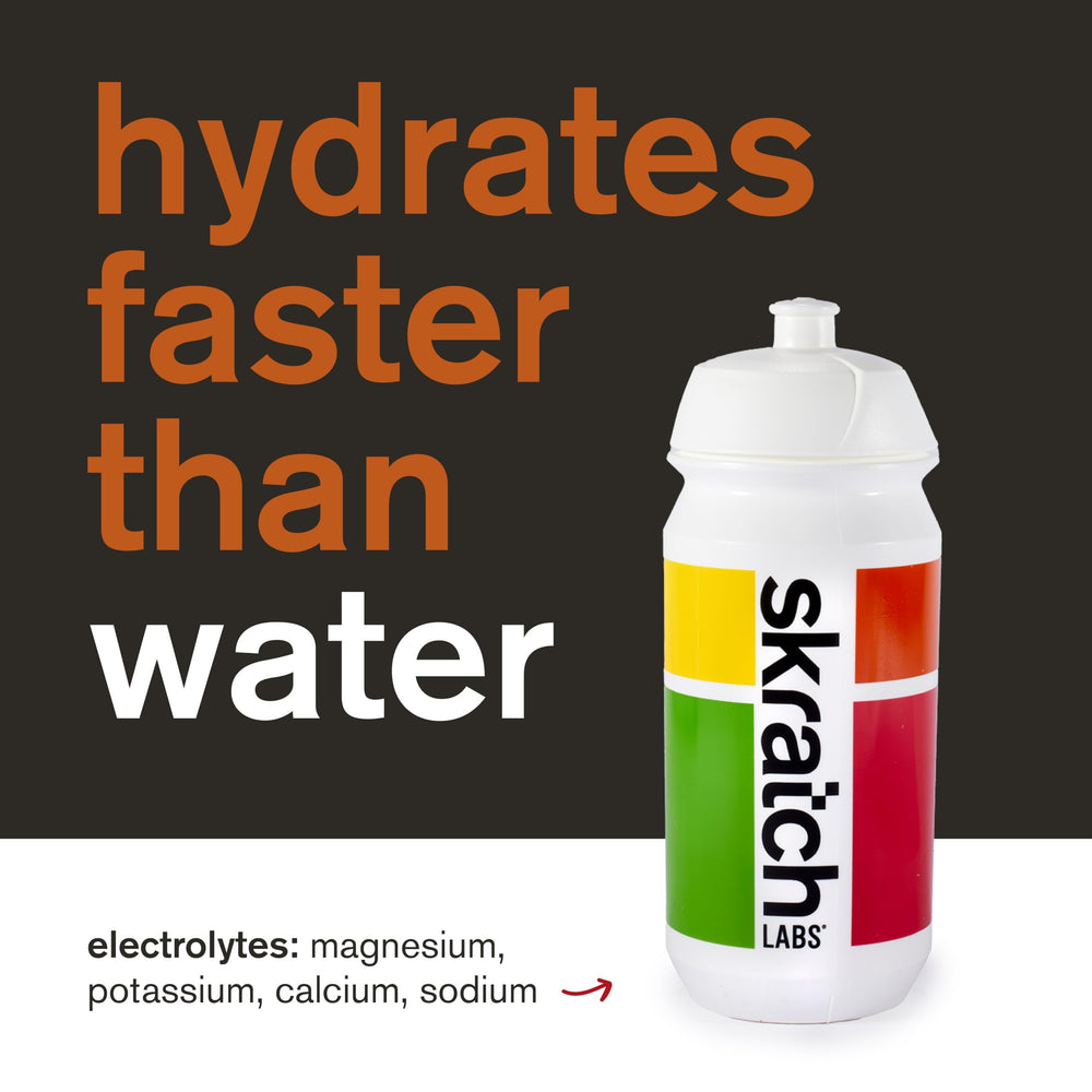 Skratch Labs Hydration Powder Apple Cider athlete using during training session