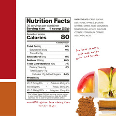 Skratch Labs Hydration Powder Apple Cider being mixed in a glass for quick dissolve