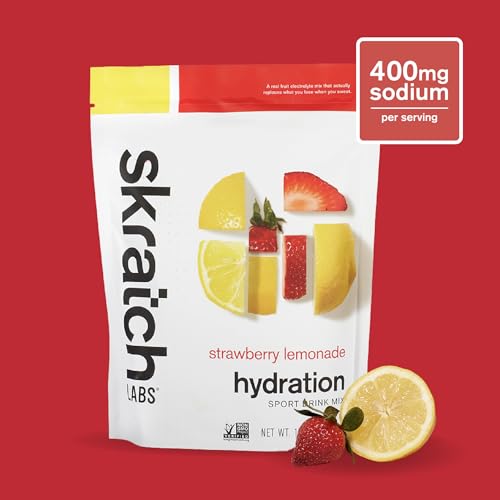 Skratch Labs Hydration Powder dissolving in a glass yields a refreshing drink