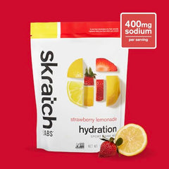 Skratch Labs Hydration Powder dissolving in a glass yields a refreshing drink