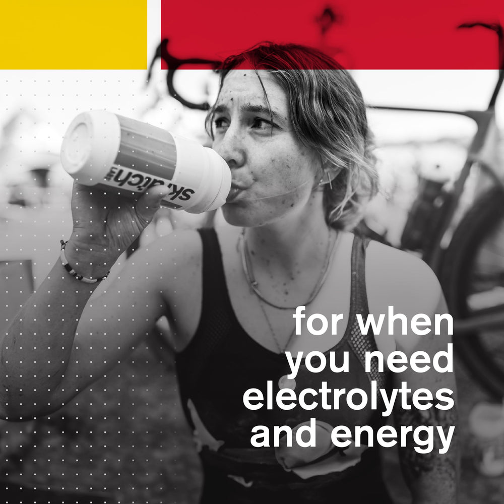 Skratch Labs Hydration Powder logo with vegan and kosher icons