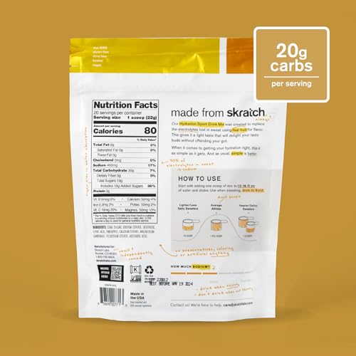 Skratch Labs Hydration Powder pineapple being poured into a glass during training
