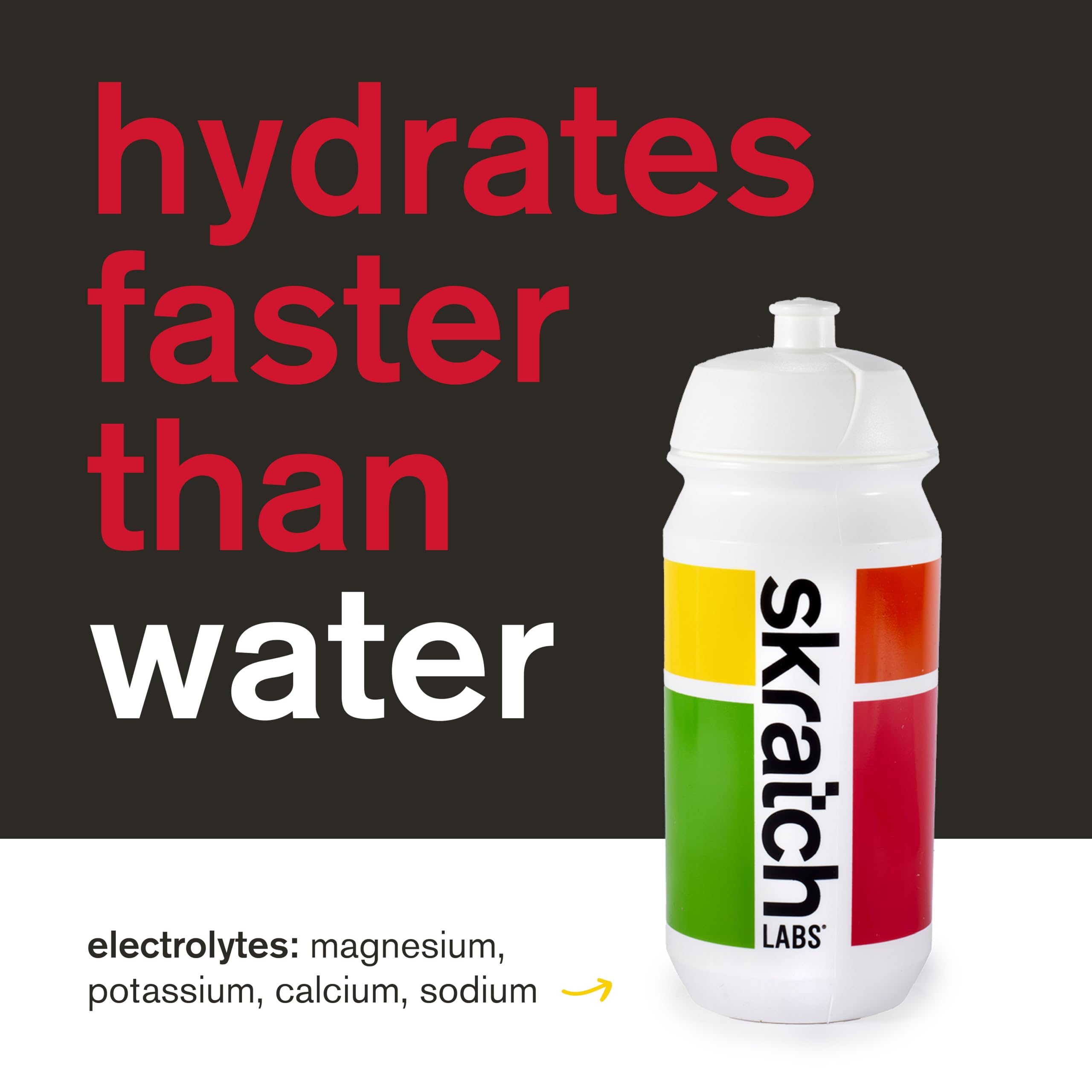 Ingredients list on Skratch Labs Strawberry Lemonade hydration powder