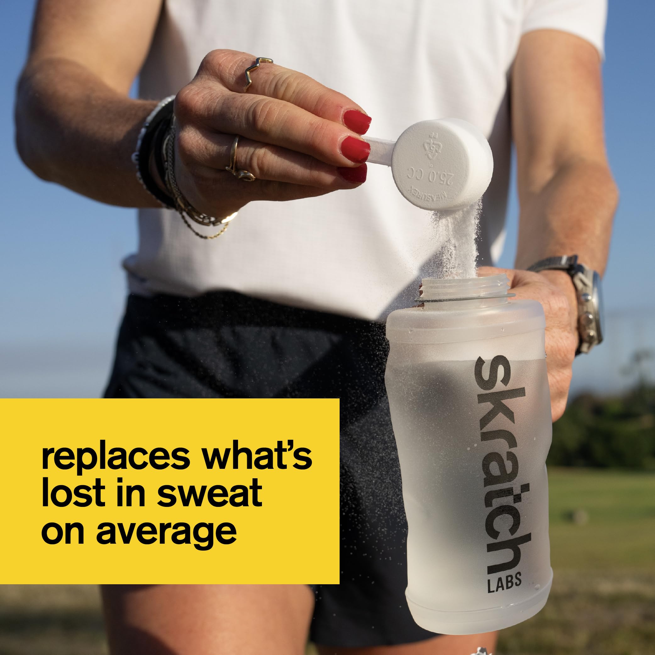Packaging label of Skratch Labs Hydration Powder Strawberry Lemonade