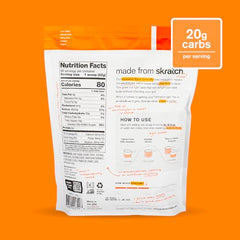 Skratch Labs orange hydration scoop ready to measure electrolytes.
