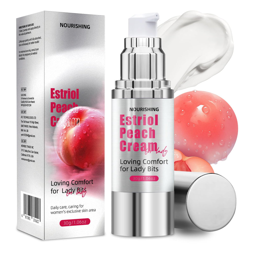SKSOYT Estriol Cream bottle for daily intimate moisture support.