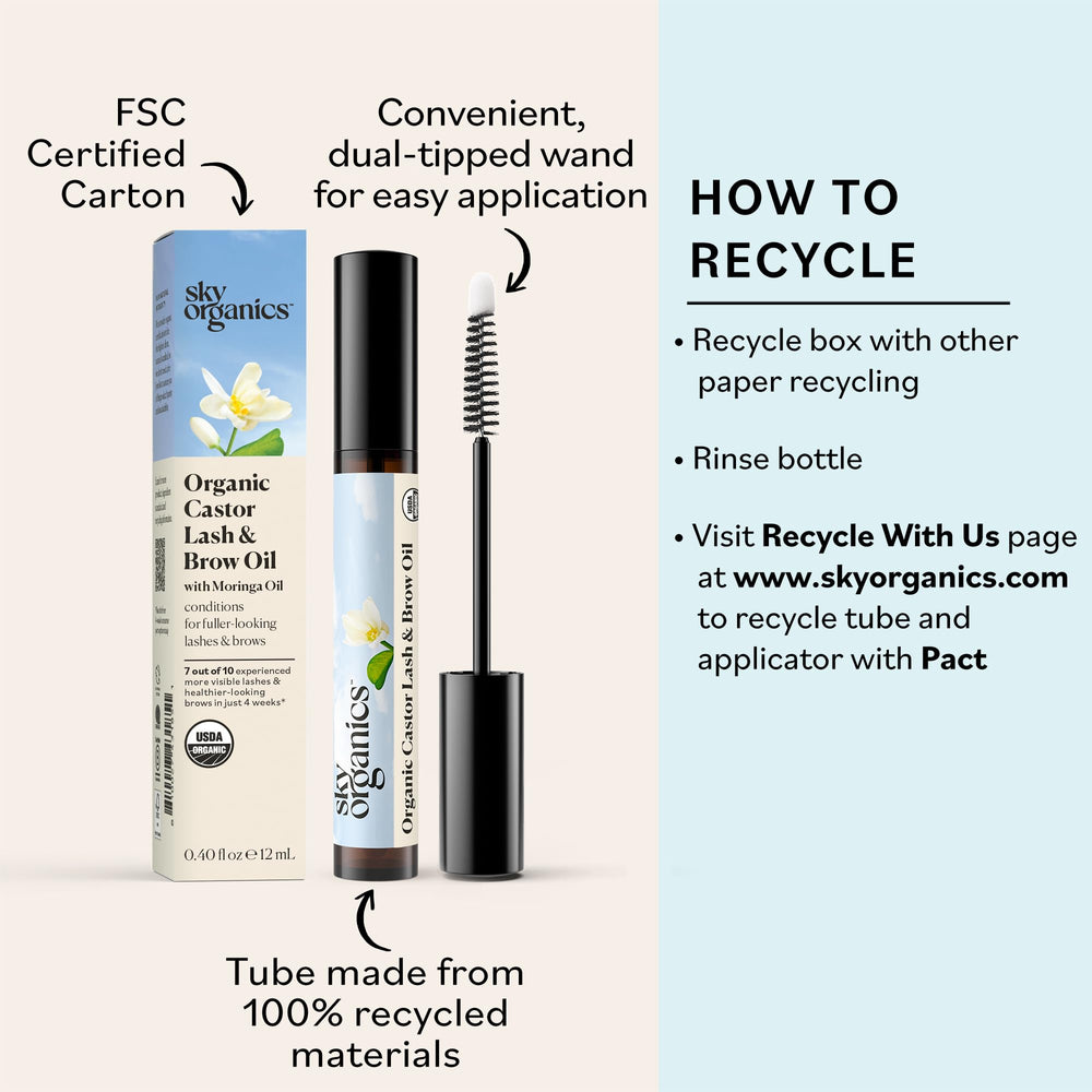 Sky Organics botanical ingredients array showcases simple, clean beauty care.