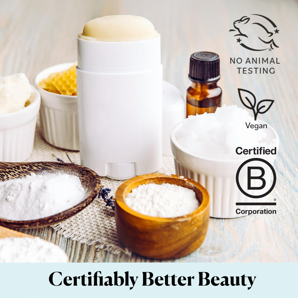 Label and scoop indicate simple, single-ingredient formula for DIY care.