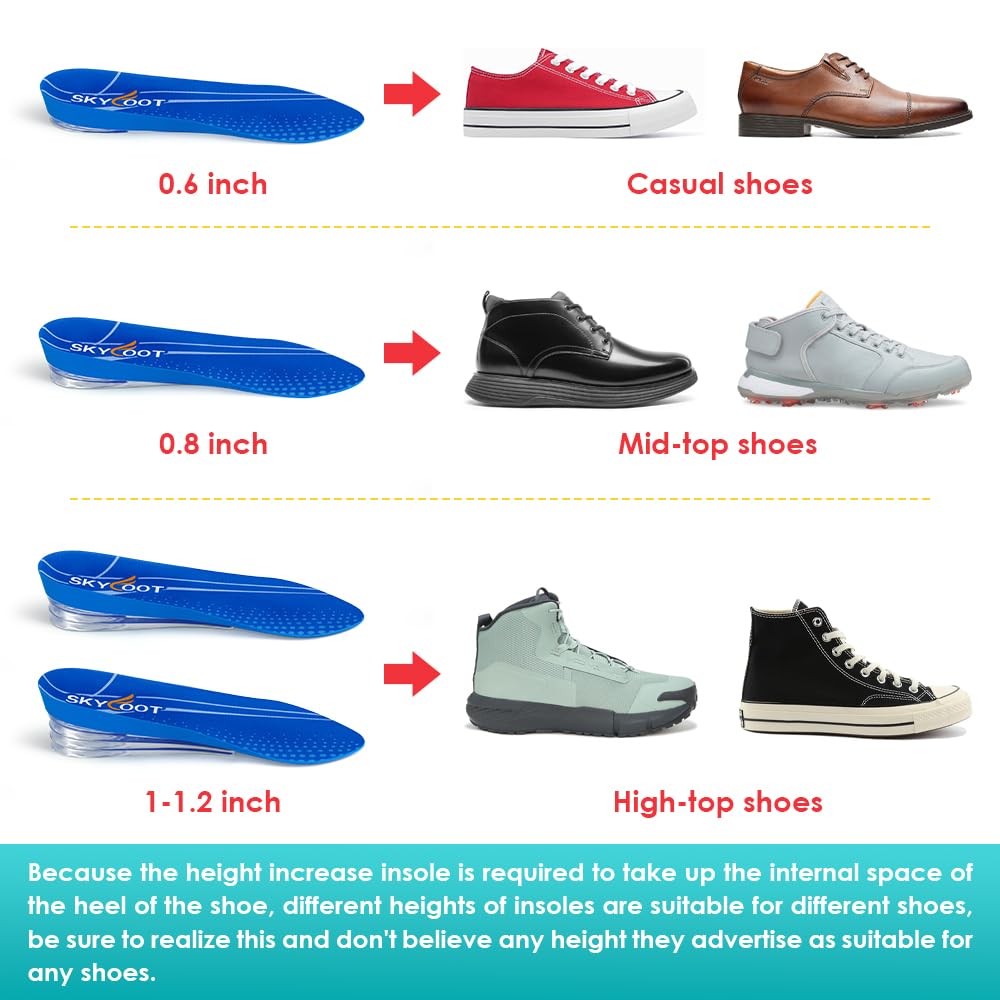 Skyfoot height-adjustment options suit various shoes, from low-tops to boots.