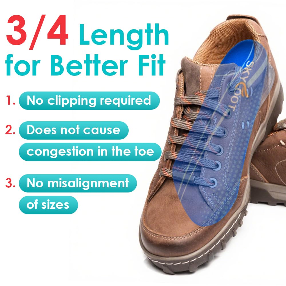 Skyfoot in-shoe wear demonstrates comfort and support.