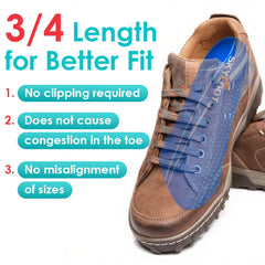 Skyfoot in-shoe wear demonstrates comfort and support.