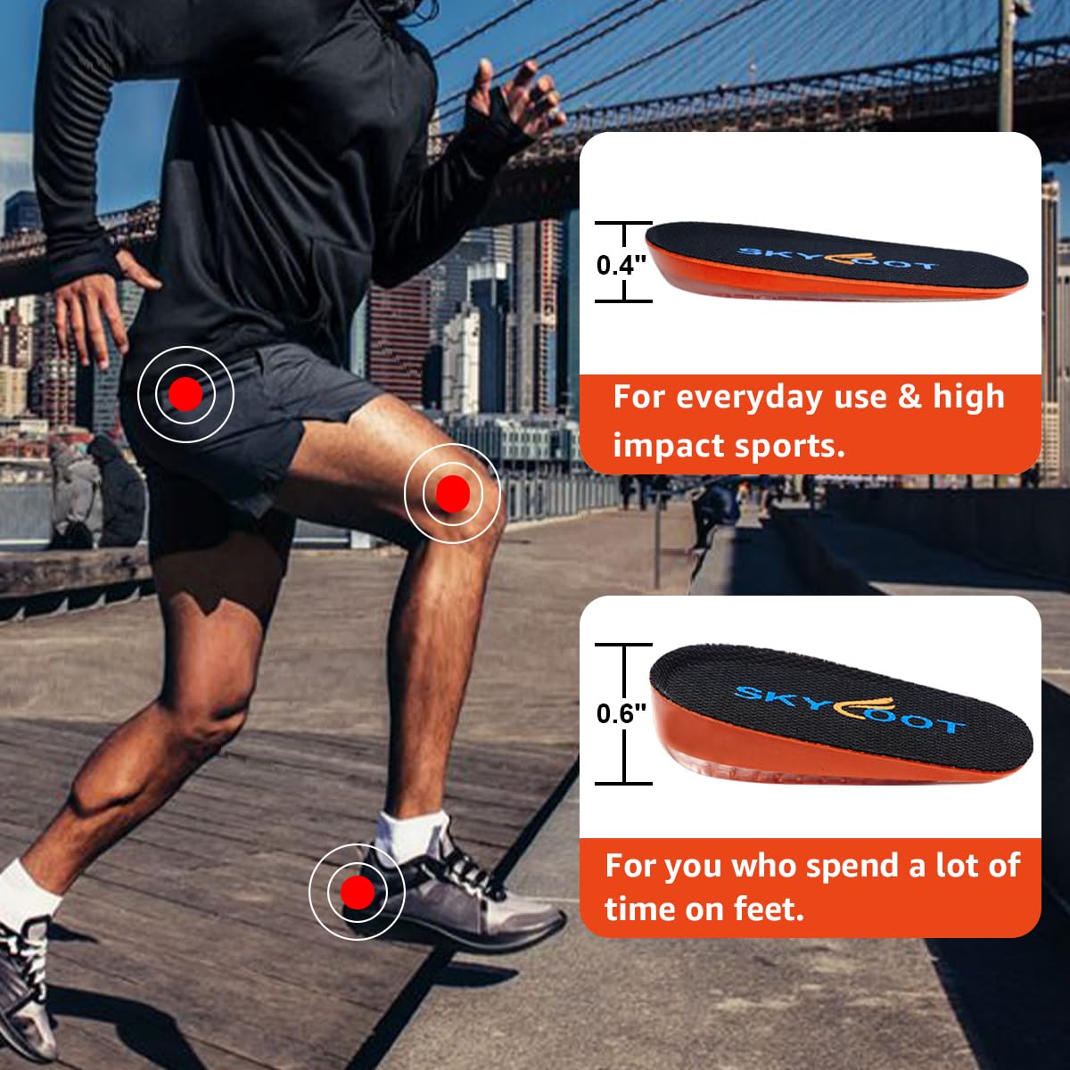 Skyfoot invisible height boost for events helps you feel confident.