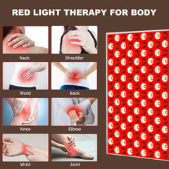 Skylaxy red light therapy panel applied to the body for post‑workout relaxation