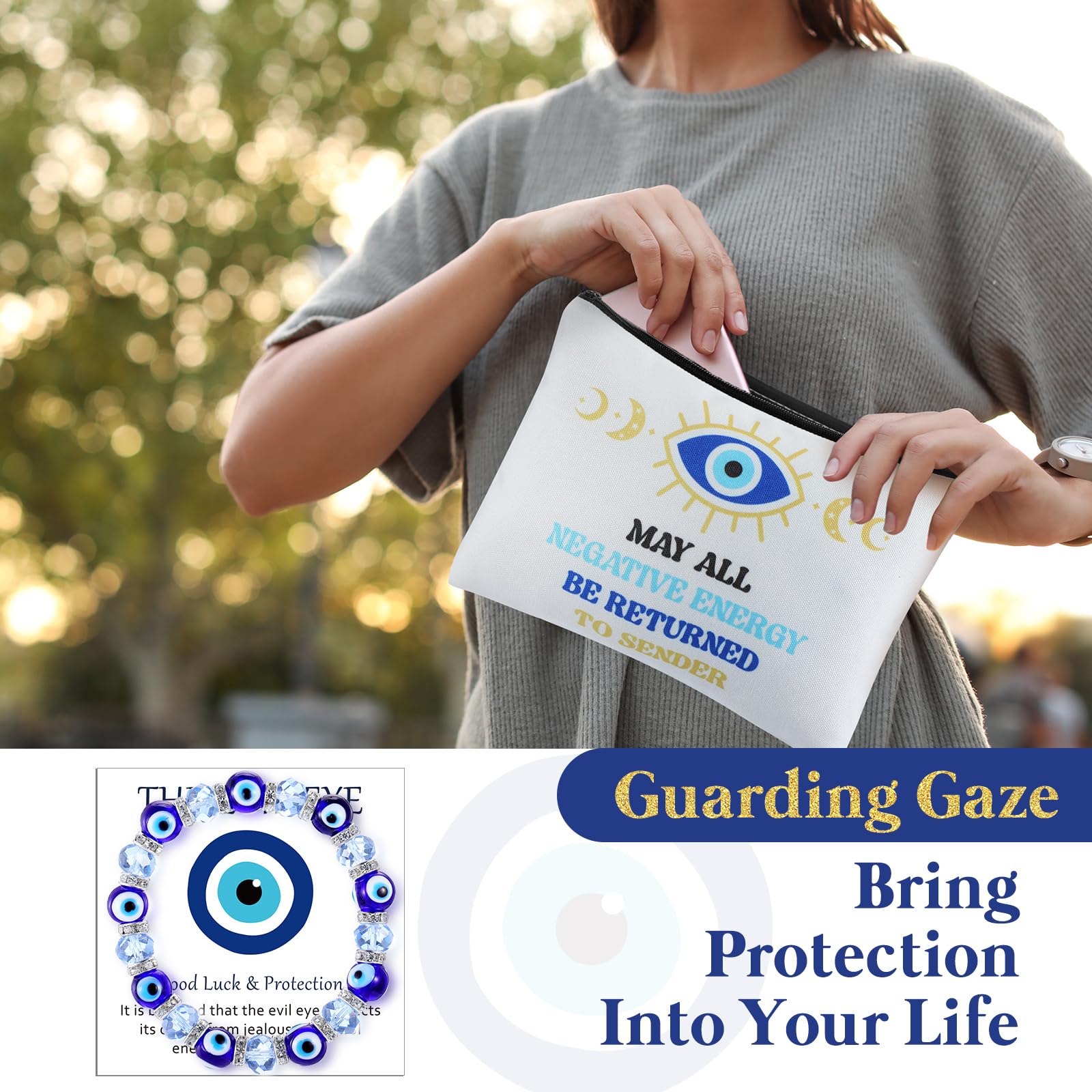 Skylety Evil Eye luck card for a thoughtful gift gesture