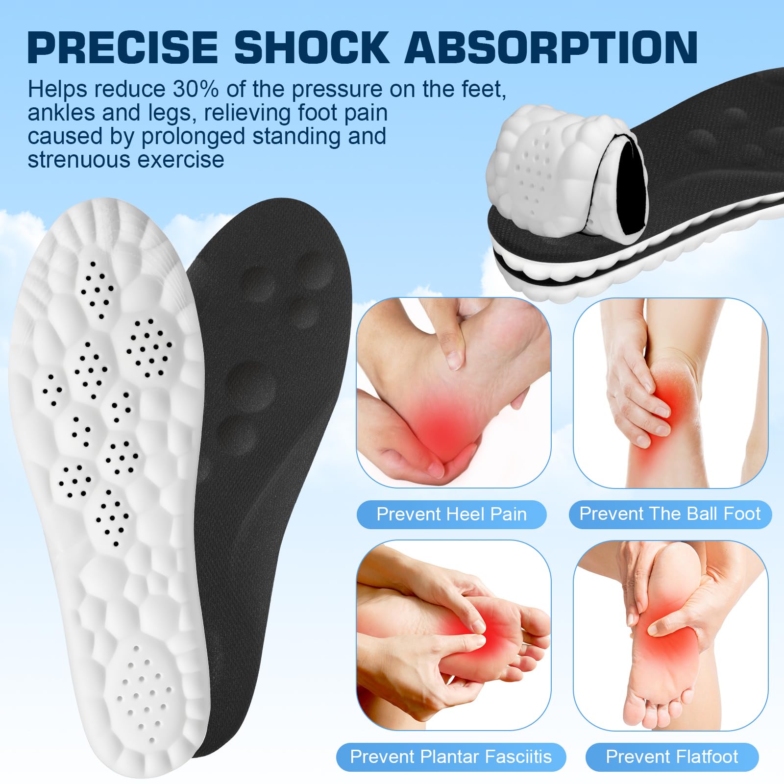 Skynuance trim-to-fit insoles adapt to your shoe size