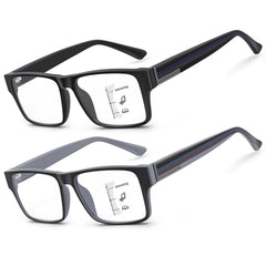 SKYOAK 2-pack progressive multifocal glasses front view with durable TR90 frame