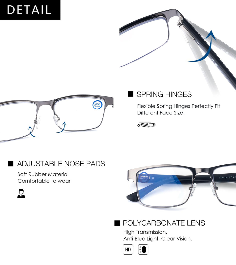SKYOAK anti-blue light lenses protect eyes during screen time with clear vision.