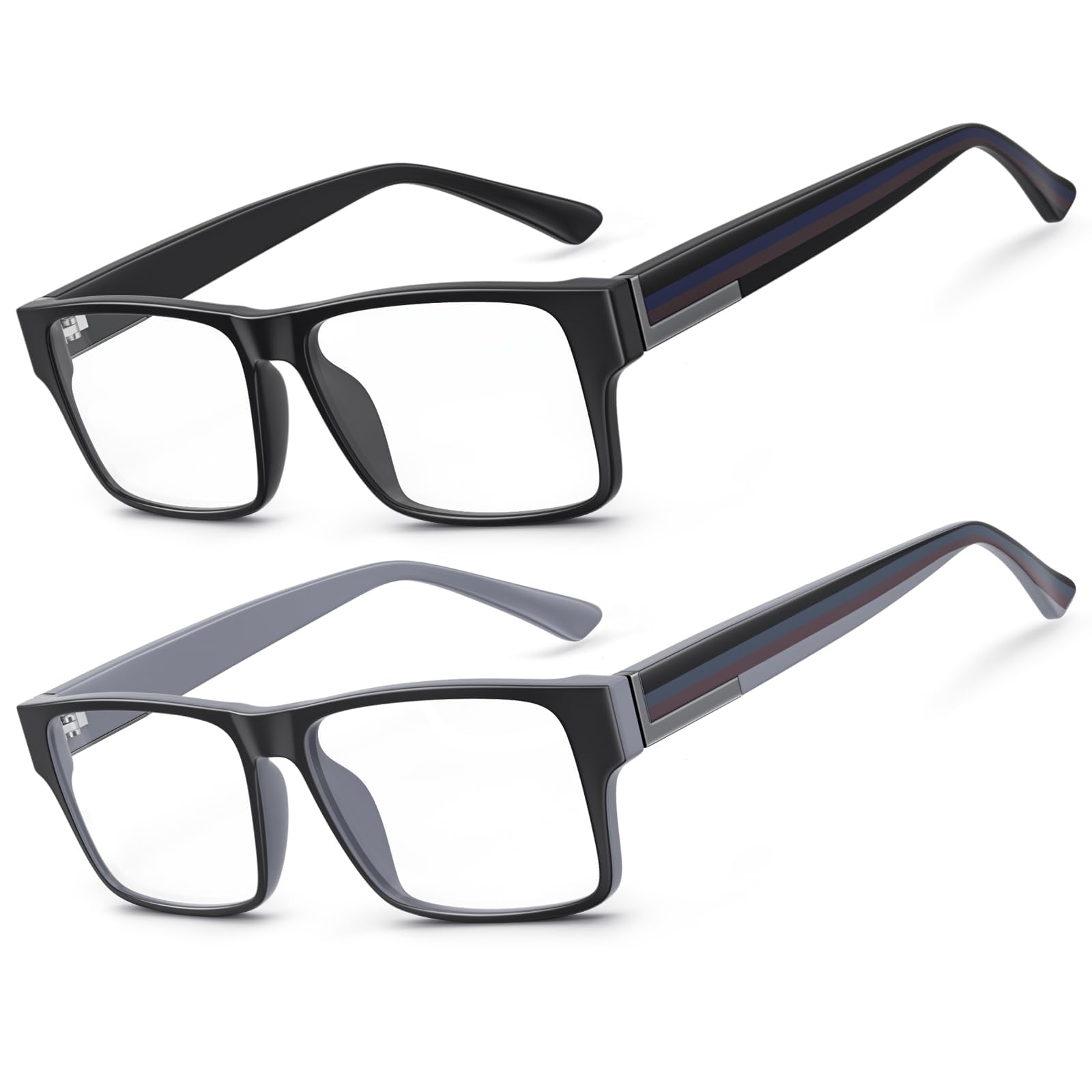 SKYOAK excellent blue-light reading glasses with bold frame for clearer screen viewing