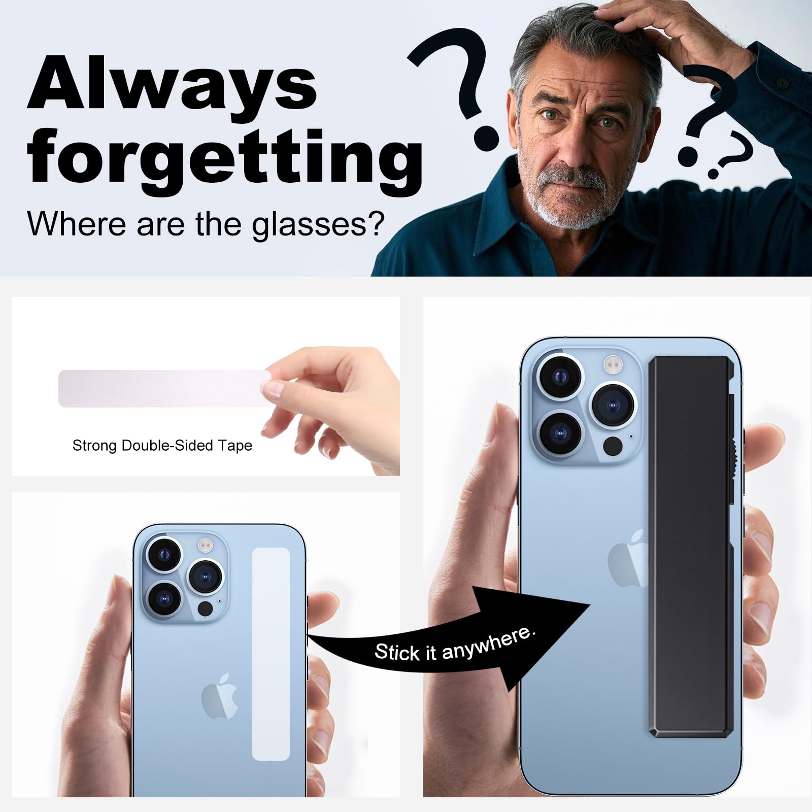 SKYOAK flat thin hard case closed for slim portability