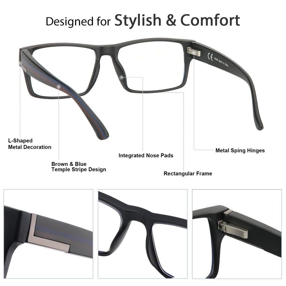 SKYOAK premium spring hinge for smooth wear and comfortable fit
