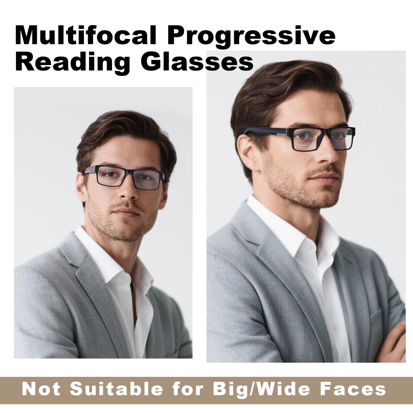 SKYOAK progressive multifocal 2-pack side view highlighting easy transitions.