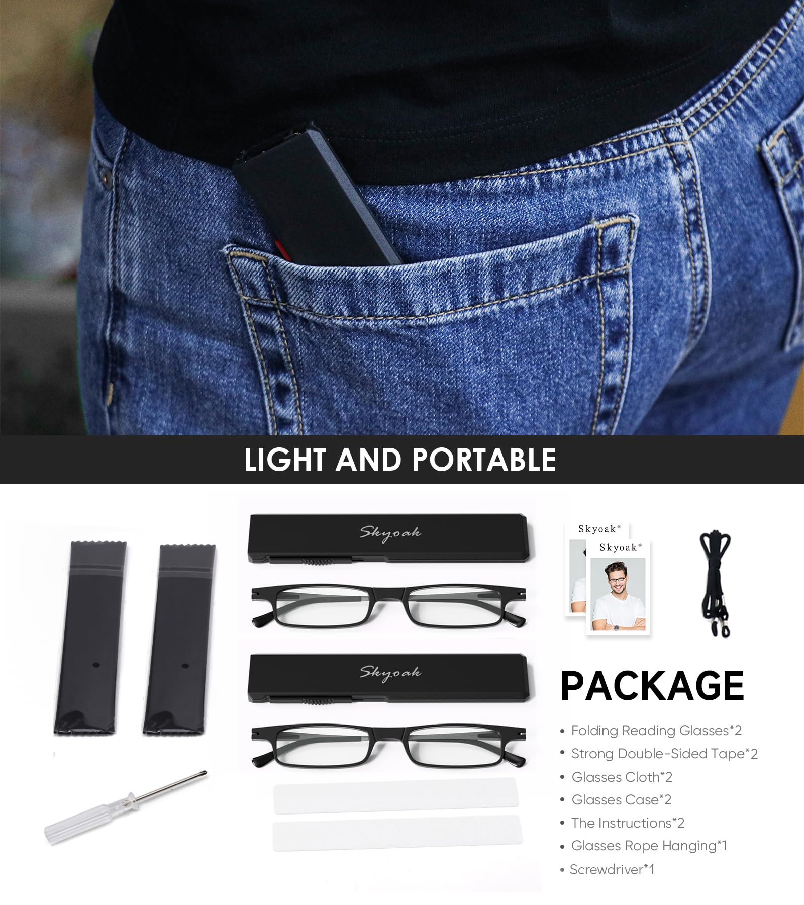 SKYOAK retractable stretchable case makes storage quick and compact.