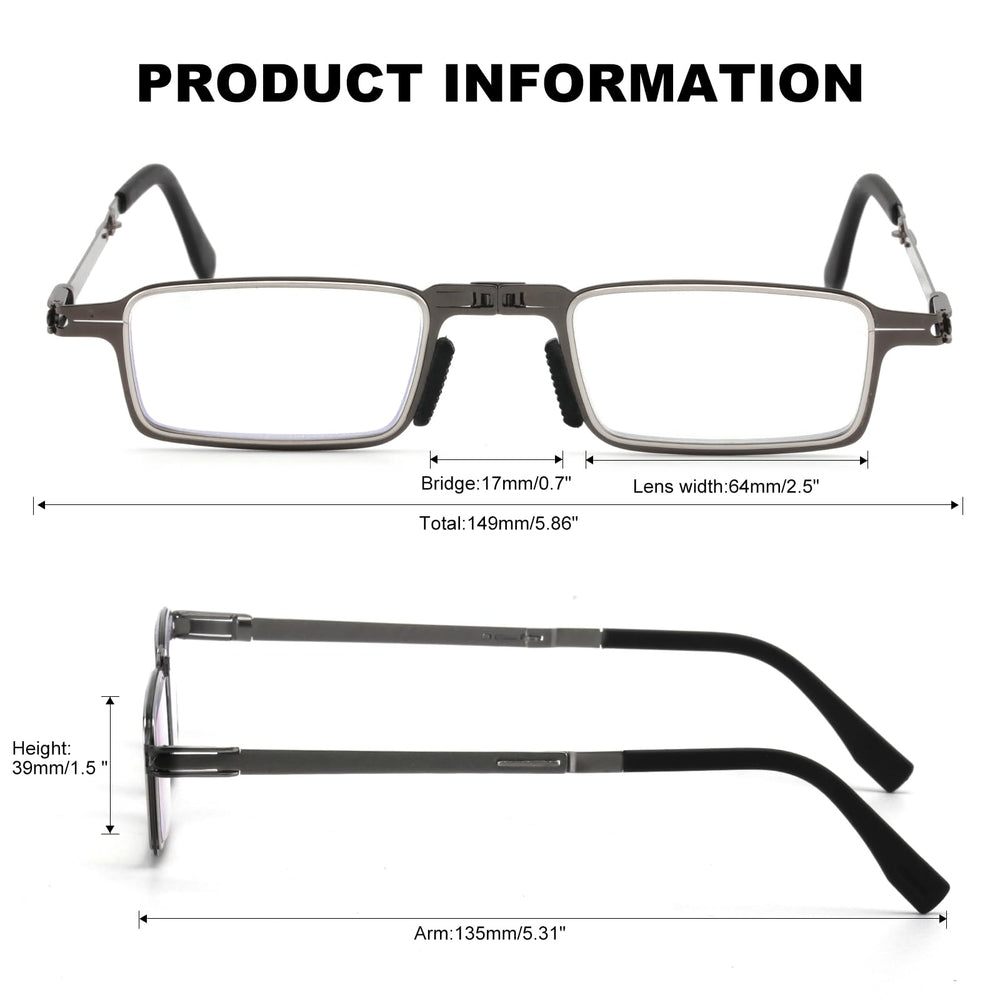 SKYOLUY black folding glasses suitable for work and leisure.