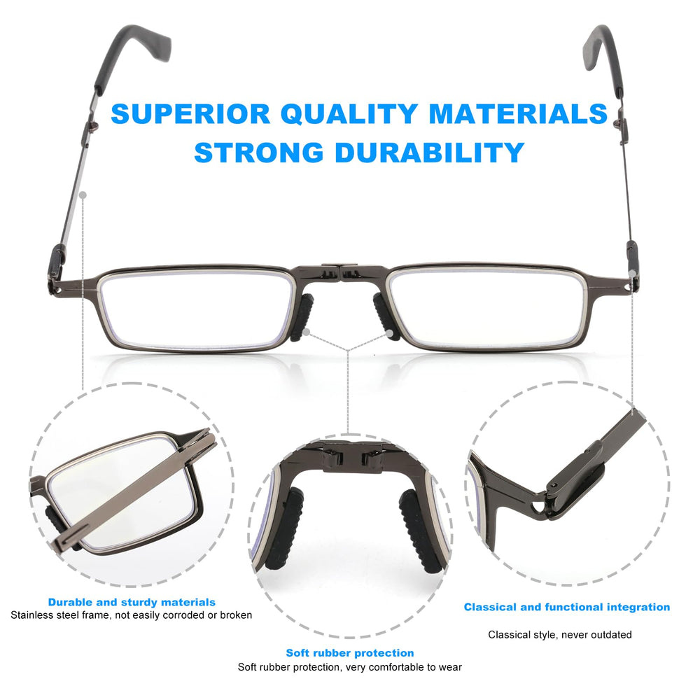 SKYOLUY pocket-size portable glasses fit easily in wallets or pockets.