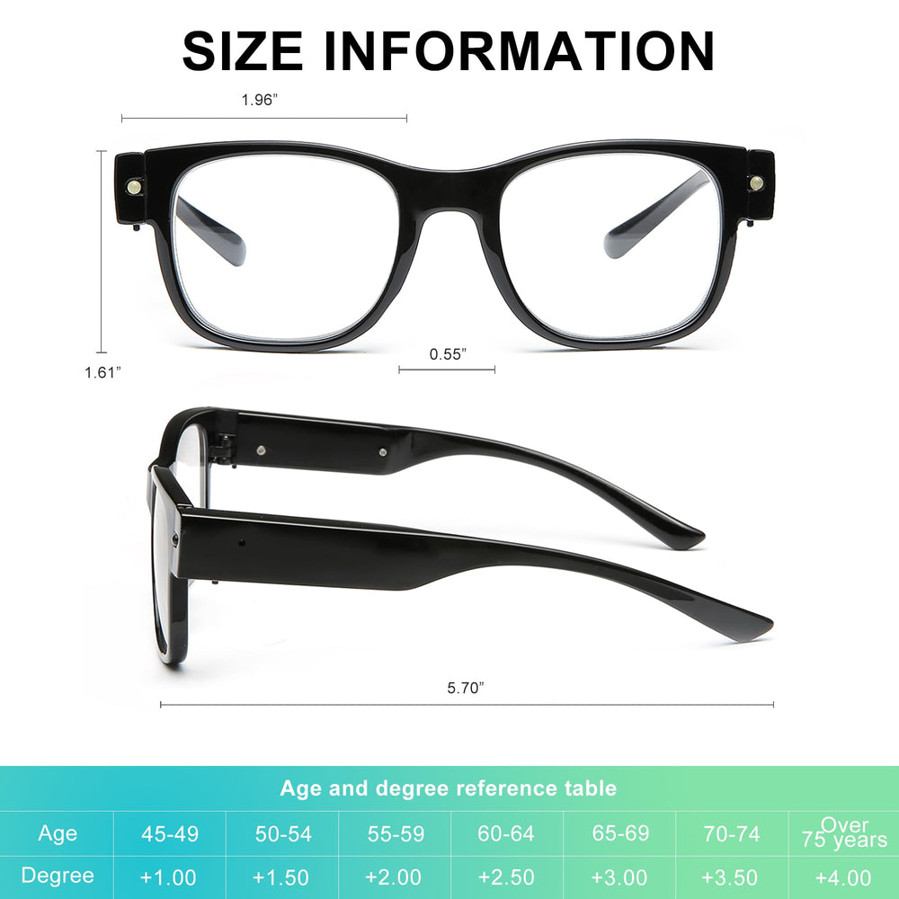 SKYWAY gift-ready LED reading glasses
