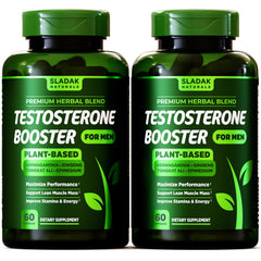SLADAK NATURALS testosterone booster bottle front for daily energy