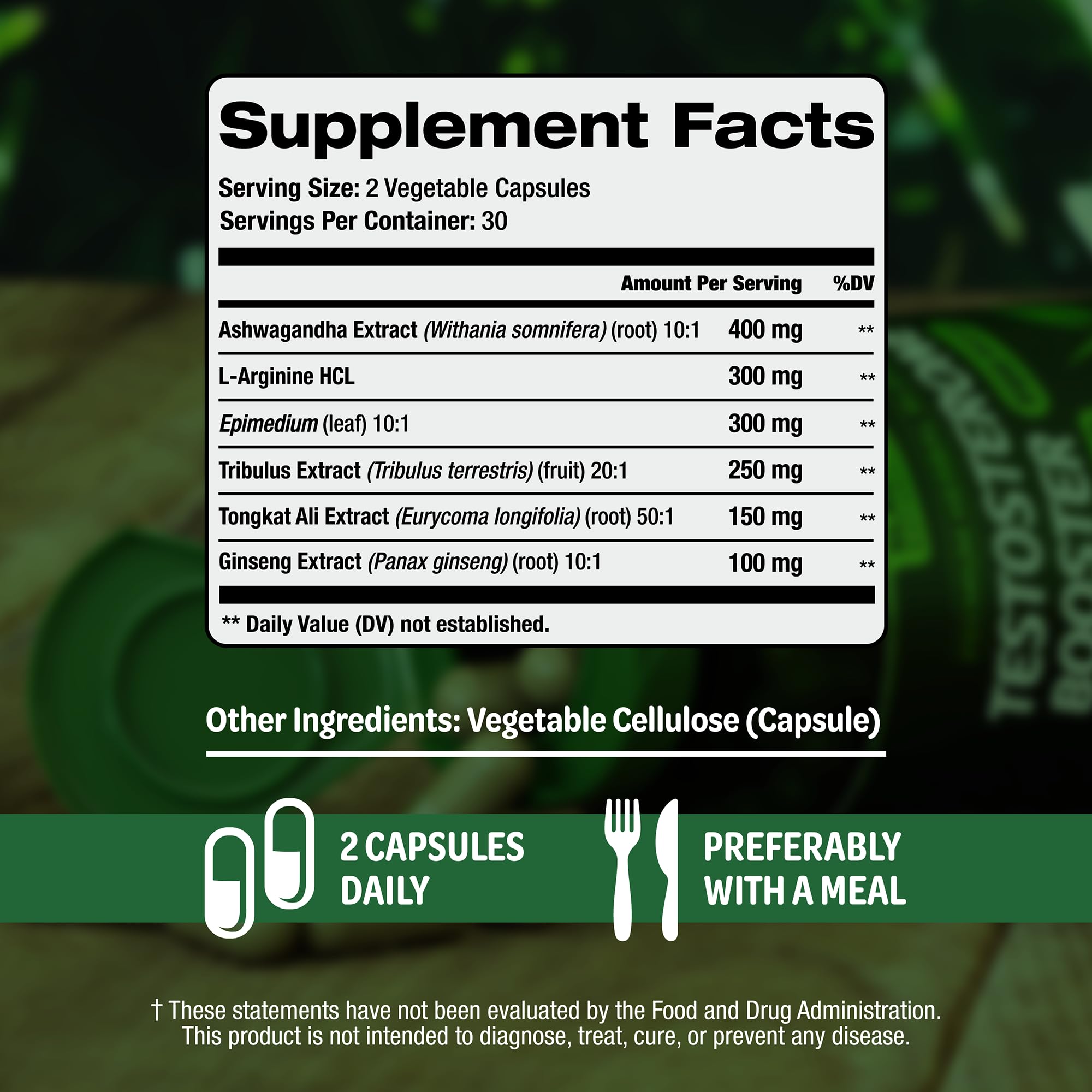 SLADAK NATURALS booster capsules closeup highlighting easy daily use