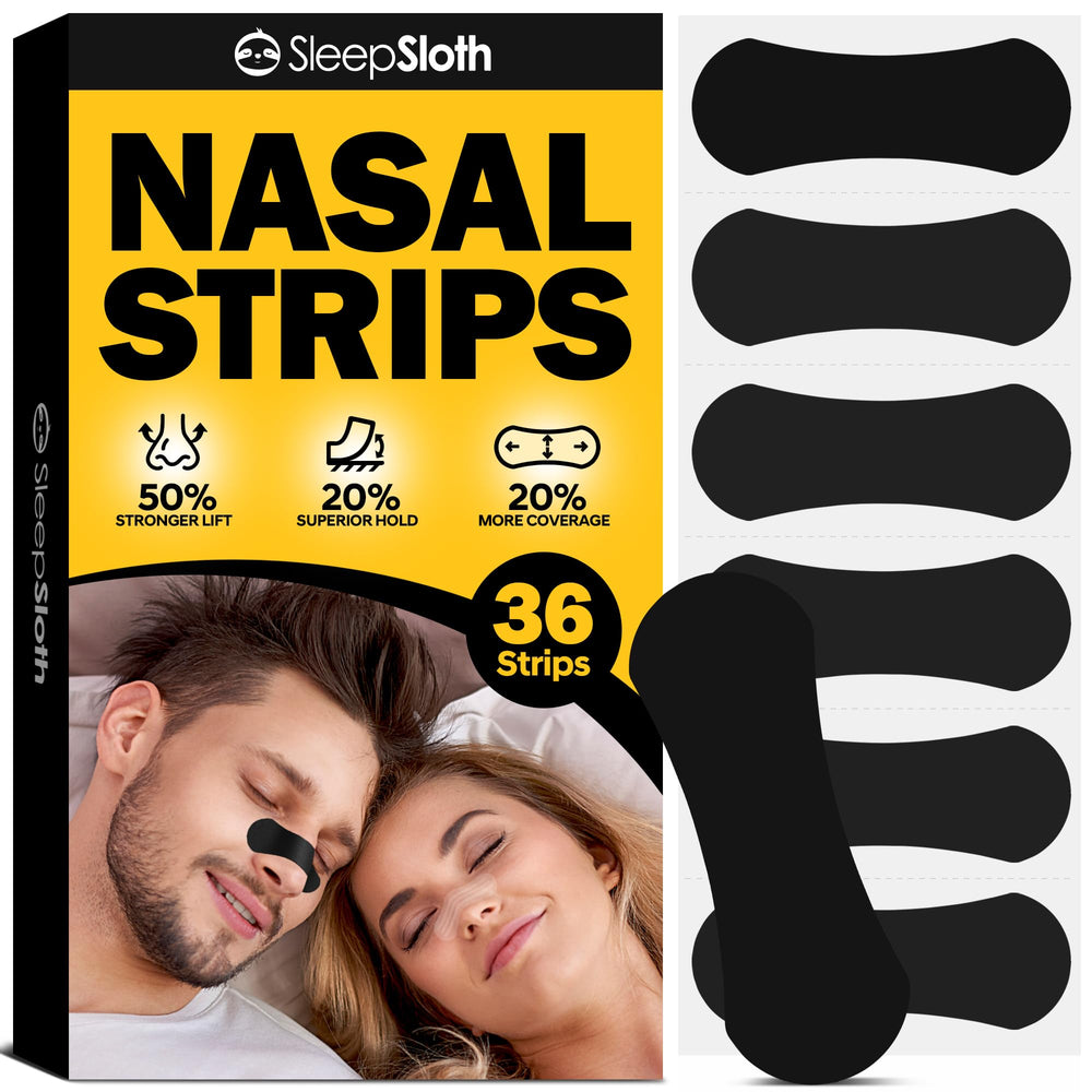 SleepSloth tiras nasales para ronquidos mejoran la entrada de aire nocturna