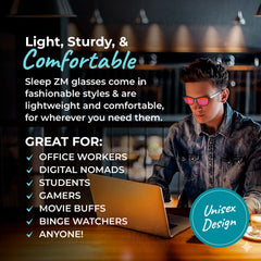 Sleep ZM anti-reflective coating with UV protection for clear vision