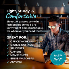 Sleep ZM anti-reflective coating keeps visuals crisp across devices