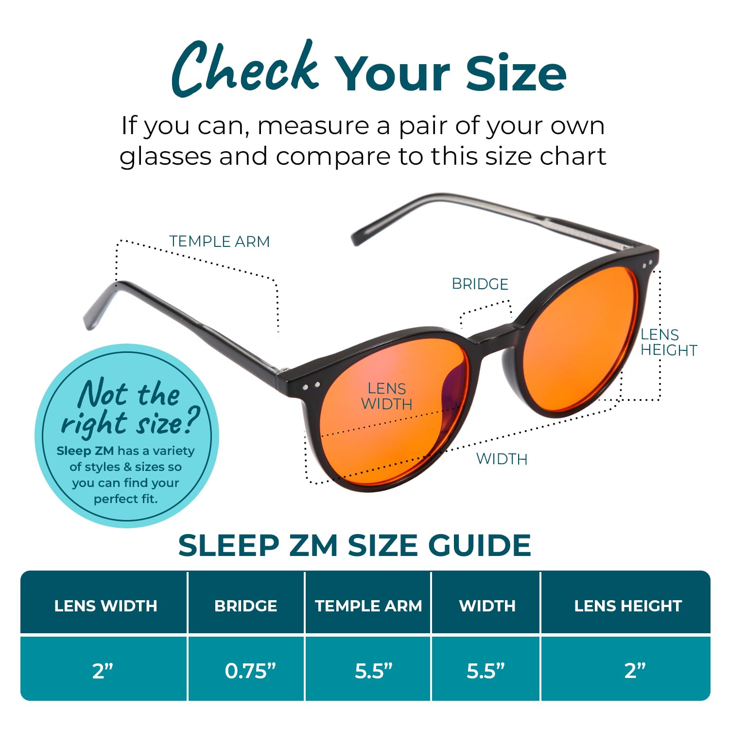Sleep ZM glasses with anti-reflective coating and UV protection