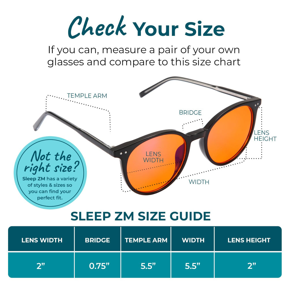 Sleep ZM glasses with anti-reflective coating and UV protection