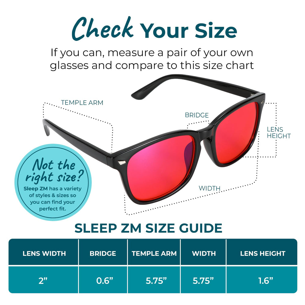 Sleep ZM travel case included protects glasses on the go.